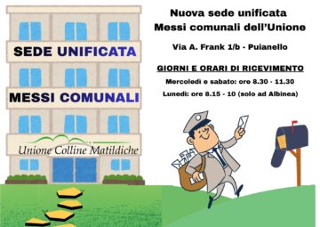 Leggi: «Nuova sede unificata dei Messi comunali…»