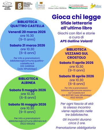 Leggi: «Gioca chi legge: sfide letterarie all’ultimo…»