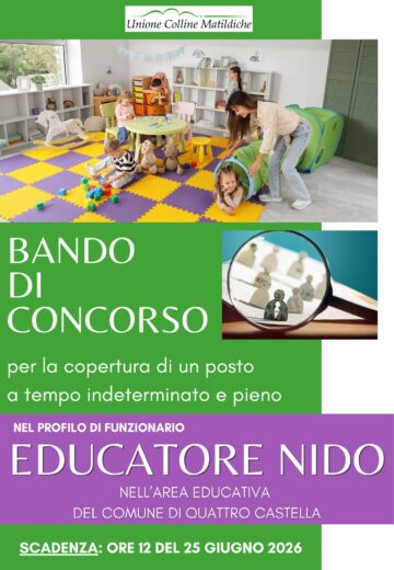 Leggi: «Bando di concorso pubblico per un…»